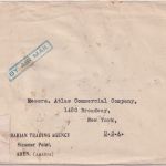 Aden - 2x2+4x2 1/2 P. Freimarken Luftpost-Zensurbrief n. USA (New York) 22.9.44