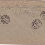 DR - 10 Pfg. K/A Perfin "DU" Firmenbrief Dortmund 1893 Weiterleitung/Irrläufer