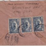 Irak - 3x3 A. Ktesiphon Luftpost-Einschreibebrief n. FRANKREICH Basrah 1927