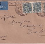 Irak - 30+2x5 F. Ghasi I. Luftpostbrief n. SCOTLAND Baghdad - Aberlady 1938