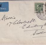 Irak - 30+3 F. Ghasi I. Luftpostbrief n. SCOTLAND Baghdad - Edinburgh 1935