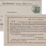 Schweiz - 5 Rp. Privatganzsache/Karte Heuberger (Arznei) Bern - Frankfurt/M 1908