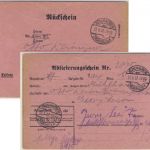 DR - Mülhausen (Thüringen) 1932 Orts(!!)-Rückschein - selten !