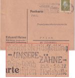 DR - Nürnberg 1932 Masch.werbestempel "Unsere Zähne" Karte Motiv: Zahnmedizin