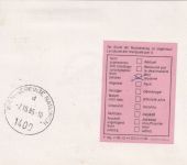 BRD - Segelflugpost Janus D-0858 Landung Bopfingen Karte n. ÖSTERREICH 1985