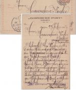 Bosnien - 2 Kr. Ganzsache priv. Zudruck "Bosnische Post" Sarajewo Berlin 1897