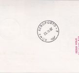 Färöer - Lufthansa 1st-Flug Köln - Rom 1992 Zuleitungspost Luftpostkarte