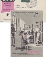 BRD - 10 Pfg. Ehrlich/Behring entspr. SST FFM-Höchst 1954 Karte/Pharmawerbung