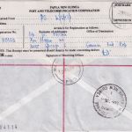 Papua New Guinea - Wards Strip Oct 8 1988 Einschreibebrief prov. R-Zettel Boroko