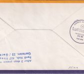 England - Lufthansa 1st-Flug Frankfurt -Asuncion Zuleitungspost Schiffspost 1974