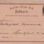 DR - Großbreitenbach (1.1.1874) nachv. Th&T-K2 a. 1/2 Gr. Brustschild-Ganzsache