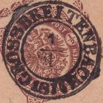DR - Großbreitenbach (1.1.1874) nachv. Th&T-K2 a. 1/2 Gr. Brustschild-Ganzsache