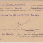 DR - 8 Pfg. Ebert Perfin Firmenlochung HJA Karte Konstanz - Ravensburg 1931
