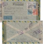 Brasilien - Rio de Janeiro (1.12.44) - Zürich (4.7.45 !!) Luftpost Einschreiben