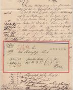 Hannover - Aurich L1 1846 Postvorschußbrief n. Weener - Faltbrief m. Inhalt !!