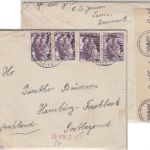 Dänemark - 4x10 Ö. Kinderhilde Zensurbrief Tarm Hamburg/postlagernd 1941 Inhalt