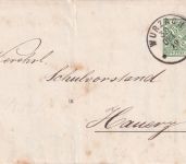 Württemberg - 5 Pfg. Ganzsache Faltbrief Wurzach - Hauerz 1910 gedruckter Inhalt
