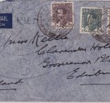 Irak - 30+5+4 F. Ghasi I. Luftpostbrief n. SCOTLAND Baghdad - Edinburgh 1937