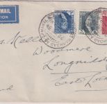 Irak - 5+2+8 F. Faisal/Ghasi Luftpostbrief n. SCOTLAND Baghdad - Longniddry 1934