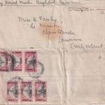 Irak/Brit. Besetzung - 6x3 An./1 1/2 Pia. Luftpostbrief i.d. SCHWEIZ Bagdad 1922