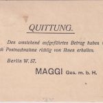 DR - 3+10 Pfg. Germania Perfin "M" Nachnahme-Drucksachenkarte Berlin W57 1909