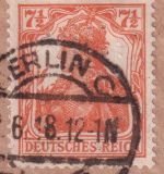 DR - 7 1/2 Pfg. Germania Perfin "MB" Ortsbrief Berlin 1918