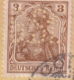 DR - 3 Pfg. Germania Perfin "G.St." Drucksache i.d. SCHWEIZ Köln 1912 Nachporto