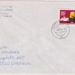DDR - 50 Pfg. Sicherheit/Straßenverkehr Brief Dresden - Sinsheim 15.8.90