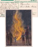 Schweiz - 10 Rp. Bundesfeier Ganzsache (Augustfeuer) Zürich - Dietlikon 1934