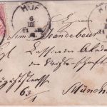 Bayern - Hof 6. IIII 71 (Schreibweise !) K1 3 Kr. Wappen gez. Brief n. München