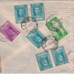 Iran - 5x5 R. Schah u.a. Luftpost-Zensurbrief n. USA Teheran - New York 1945