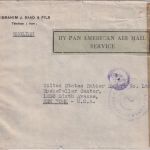 Iran - 5x5 R. Schah u.a. Luftpost-Zensurbrief n. USA Teheran - New York 1945
