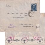 Iran - 1,50 R. Schah Zensurbrief Teheran - Hannover 1940 OKW-Zensurverschluss