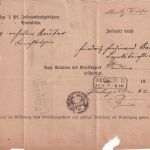 NDP - 1+1/2+2 Gr. gez. Insinuationsdokument Moritzburg - Dresden 1868