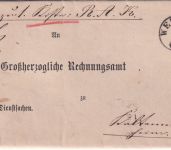 NDP - Weimar 21.7.1868 Dienstpaketbegleitbrief n. Kaltennordheim