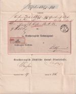 NDP - Weimar 21.7.1868 Dienstpaketbegleitbrief n. Kaltennordheim