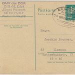 DDR - Bahnpost Berlin - Eisenach Zug 02650 10 Pfg. Ganzsache Erfurt Ilmenau 1975