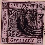 Baden/Frankreich - 9 Kr. Quadrat Brief Ring 87 Mannheim - Grenoble 1857