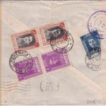 Iran - 2x10 R. u.a. Schah Luftpost-Zensurbrief n. USA Teheran - New York 1944
