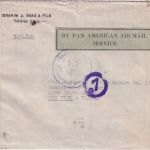 Iran - 2x10 R. u.a. Schah Luftpost-Zensurbrief n. USA Teheran - New York 1944