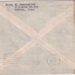 Iran - 4x5 R. u.a. Schah Luftpost-Zensurbrief n. USA Teheran - New York 1945
