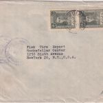 Iran - 2x2 R. u.a. Schah Zensurbrief n. USA Teheran - New York 1945