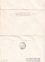 DDR - Messe-Sonderluftpost n. RUMÄNIEN/CSSR/UNGARN 1957 3 Briefe