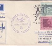 DDR - Interflug Erstflug Leipzig Stockholm 1960
