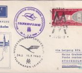 DDR - Interflug Erstflug Leipzig Stockholm 1960