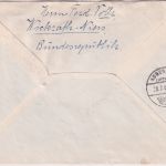 DDR - Interflug Messe-Sonderflug Leipzig - Kopenhagen 1960 Retouraufkleber