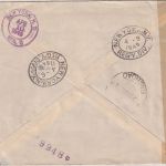 Iran - 10+2x3 R. Schah Luftpost-Einschreibebrief n. USA Teheran - New York 1945