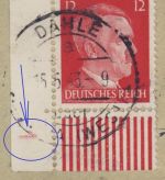 DR - 12 Pfg. AH Bogenecke m. Formnummer (?), Brief Dahle ü. Altena - Essen 1943