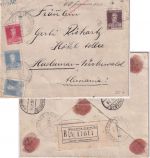 Argentinien - 2x20+5+2 C. San Martin Wertbrief Buenos Aires - Hadamar 1930