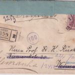Argentinien - 24 C. San Martin Einschreibebrief Buenos Aires - Weimar 1920